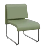 FLEXI LOUNGE, židle, ekokůže zelená